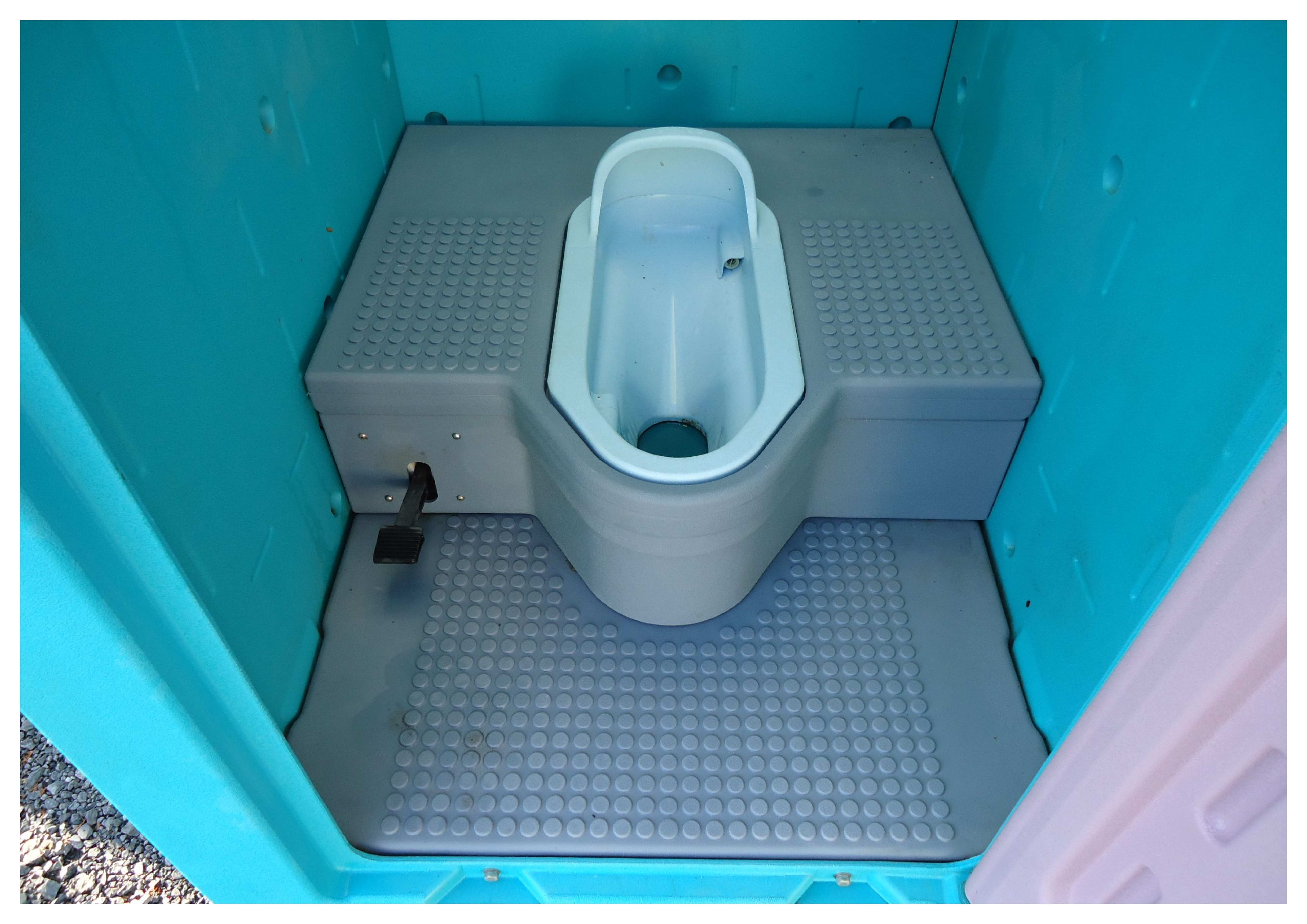 中古【仮設トイレ】中古ポンプ式兼用簡易水洗トイレ現品1台限り「あっとハウス」