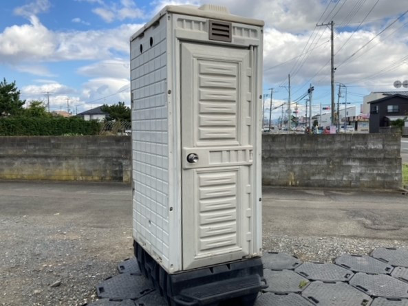中古【仮設トイレ】EX1_2135 中古ポンプ式簡易水洗トイレ 和式